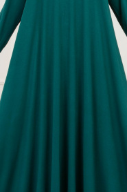 Salaş Yeşil Tesettür Elbise 79290Y - Thumbnail