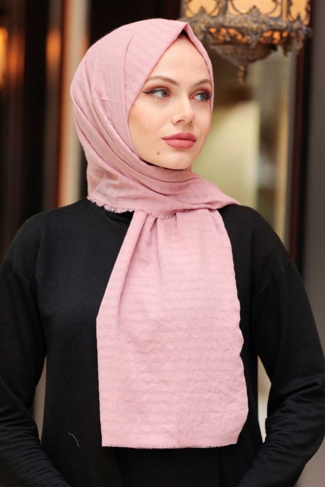 Salmon Pink Hijab Shawl 50680SMN - 1