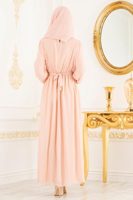 Saumon - Nayla Collection - Robes de Soirée 4147SMN - 3