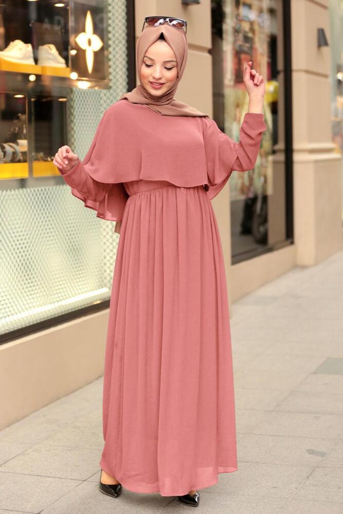 Saumonc - Nayla Collection - Robe Hijab 6124SMN - 1