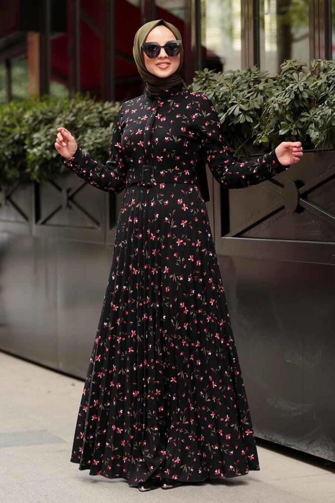 Saumonc- Nayla Collection - Robe Hijab 8272SMN - 1