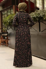 Saumonc- Nayla Collection - Robe Hijab 8272SMN - Thumbnail
