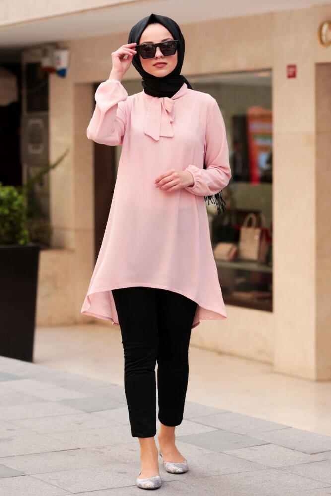 Saumonc- Nayla Collection - Tunique Hijab 40731SMN - 1