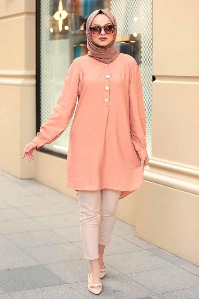 Saumonc - Nayla Collection - Tunique Hijab 5695SMN - 1