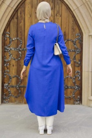Sax Blue Hijab Tunic 24497SX - Thumbnail