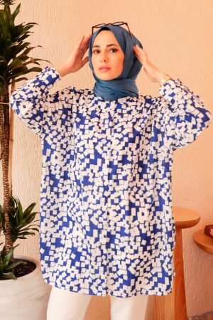 Sax Blue Hijab Tunic 3424SX - 1