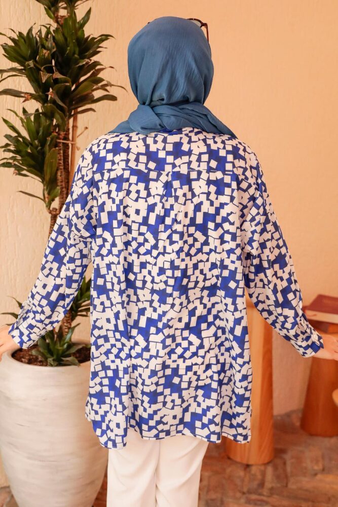 Sax Blue Hijab Tunic 3424SX - 4