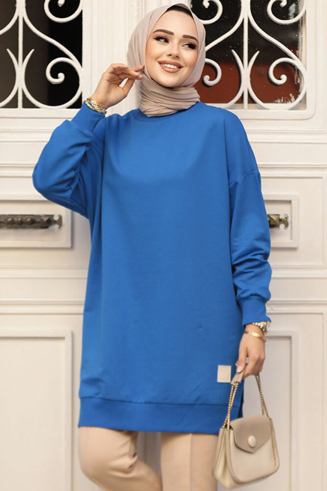 Sax Mavisi Tesettür Tunik 30644SX - 2