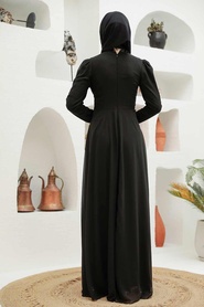 Neva Style - Plus Size Silver Modest Islamic Clothing Wedding Dress 56280GMS - Thumbnail