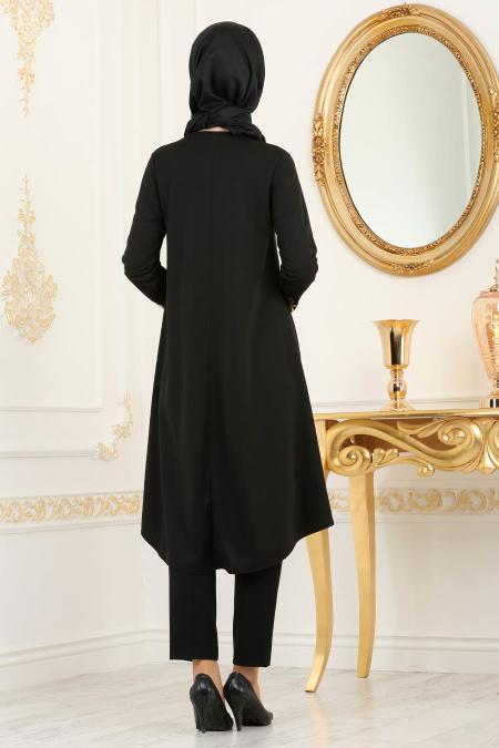 Siyah Tesettür Tunik 79521S - 3
