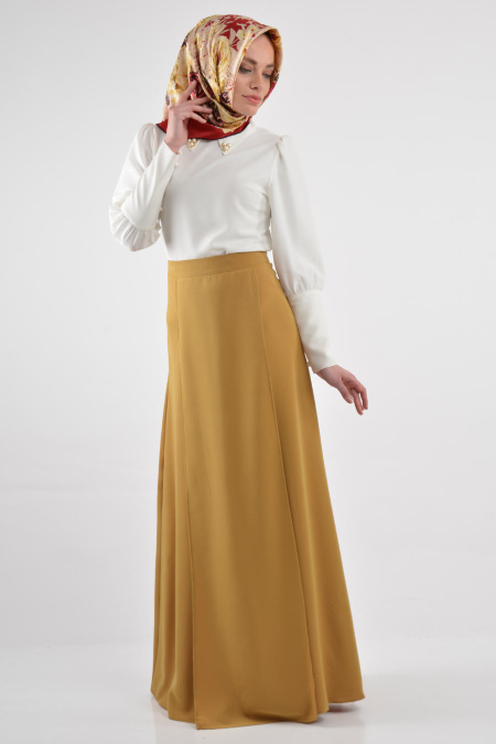 Skirt - Mustard Hijab Skirt 2025HR
