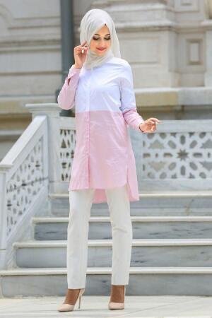 Skirt - Powder Pink Hijab Skirt 6134PD - 1