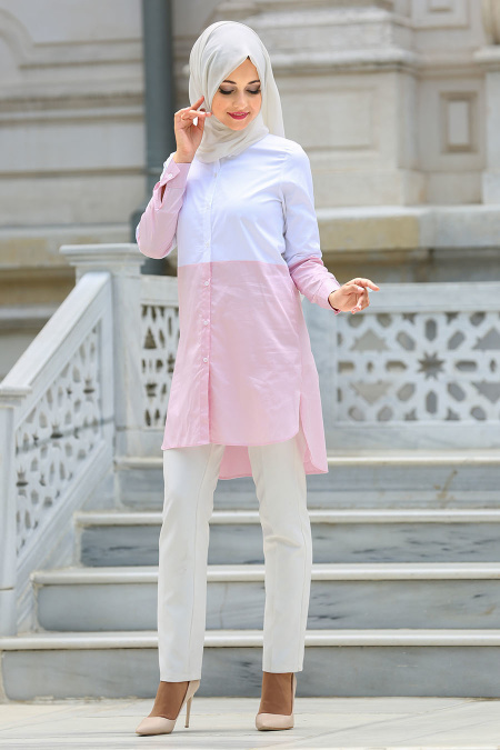 Skirt - Powder Pink Hijab Skirt 6134PD