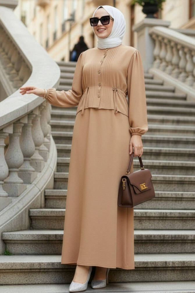 Skirted Mink Modest Two-Piece Set 20239V - 1