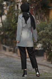 Smoke Color Hijab Jacket 5602FU - Thumbnail