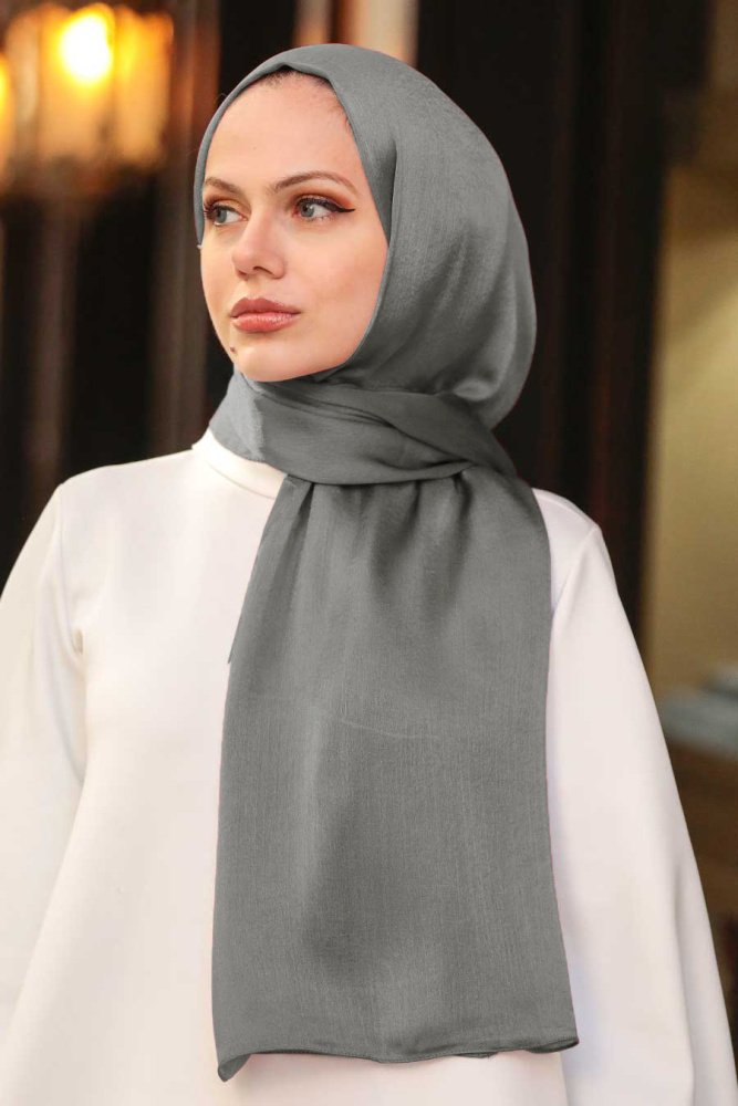 Smoke Color Hijab Shawl 4990FU - 1
