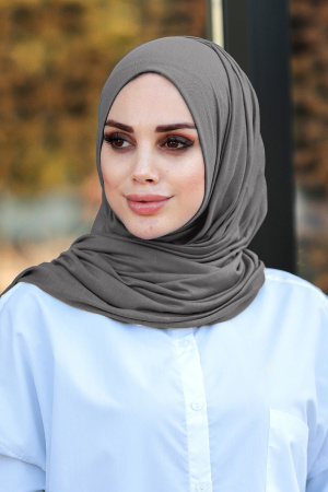 Smoke Color Hijab Shawl 7528FU - 1