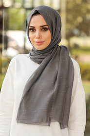 Smoke Color Hijab Shawl 7536FU - Thumbnail