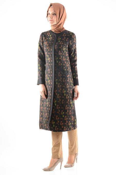 STILL - Brown Hijab Coat 5456 - 2