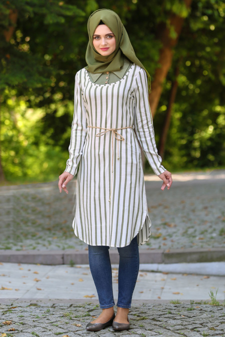 STILL - Khaki Hijab Tunic 5528HK
