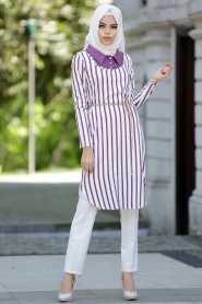 STILL - Purple Hijab Tunic 5528MOR - Thumbnail