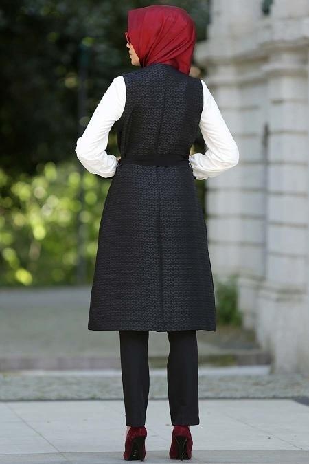 STILL - Siyah Tunik / Yelek Takım - 3