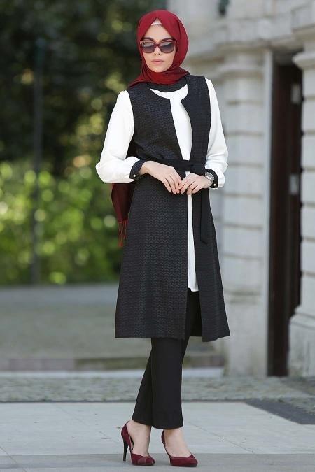 STILL - Siyah Tunik / Yelek Takım - 2