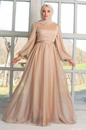 Neva Style - Elegant Stone Islamic Clothing Evening Gown 5215TAS - 1