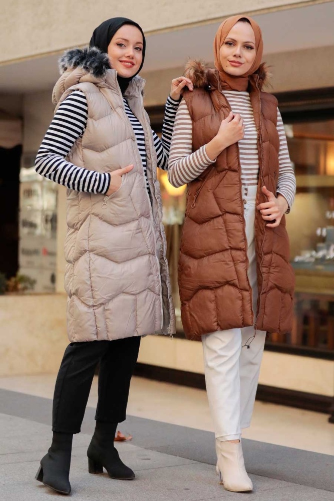 Stone Hijab İnflatable Vest 1367TAS - 1