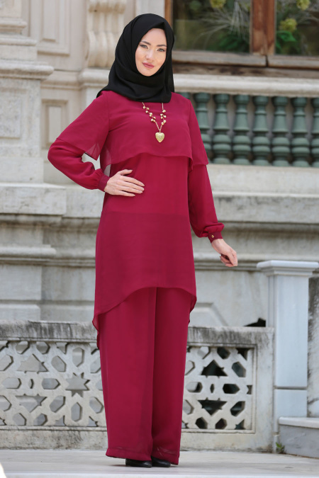 Suit - Cherry Hijab Suit 51770VSN
