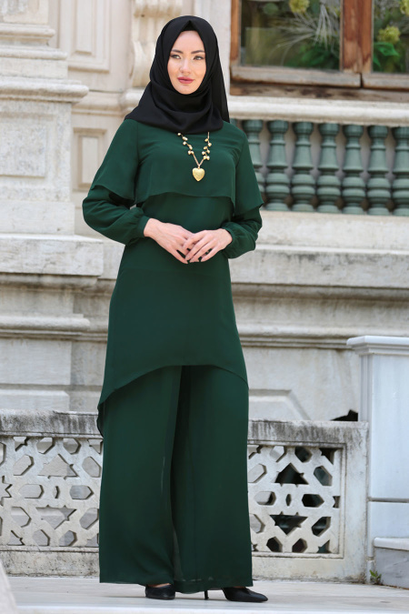 Suit - Green Hijab Suit 51770Y