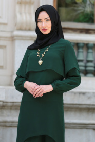 Suit - Green Hijab Suit 51770Y - Thumbnail