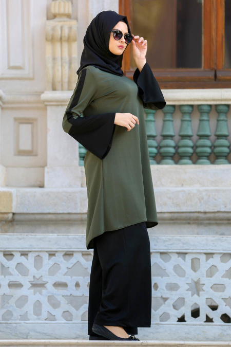 Suit - Khaki Hijab Suit 53240HK