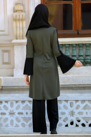 Suit - Khaki Hijab Suit 53240HK - Thumbnail