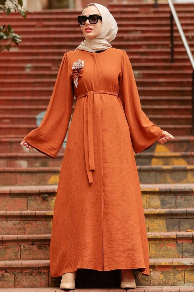 Sunuff Colored Hijab Coat 4100TB - 2