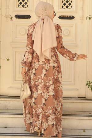 Sunuff Colored Hijab Dress 279014TB - 3