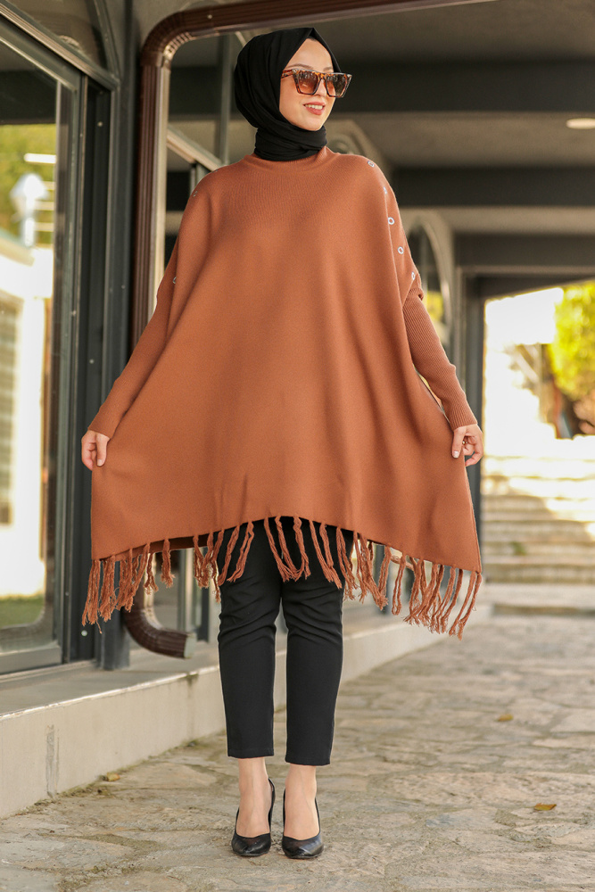 Sunuff Colored Hijab Poncho 2305TB - 1