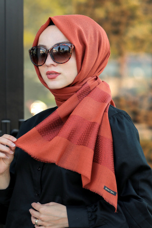 Sunuff Colored Hijab Shawl 7532TB - 1