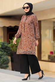 Sunuff Colored Hijab Tunic 30260TB - Thumbnail