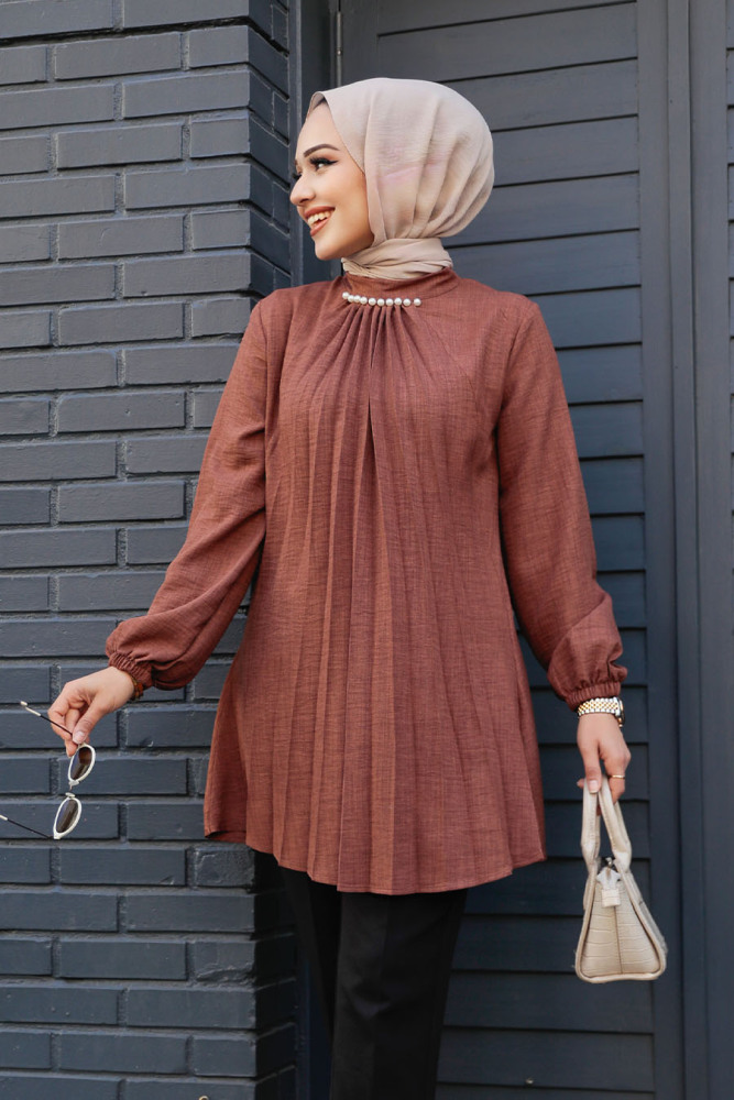 Sunuff Colored Modest Top 41391TB - 2