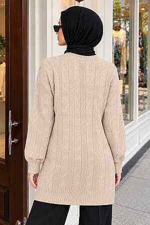Stone Modest Knit Sweater 8798TAS - 2