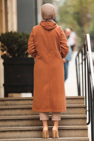 Sunuff Colored Hijab Coat 5565TB - 3