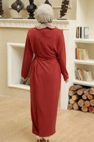 Terra Cotta Hijab Overalls 5807KRMT - Thumbnail