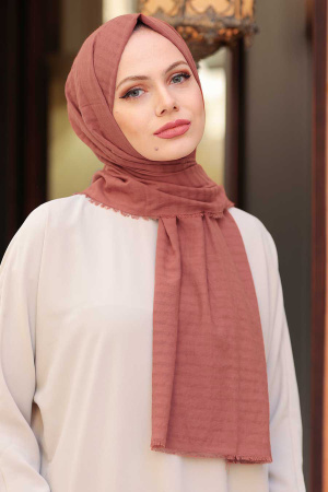 Terra Cotta Hijab Shawl 50680KRMT - 1