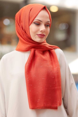 Terra Cotta Hijab Shawl 7536KRMT - 1