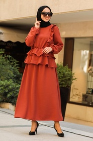 Terra Cotta Hijab Suit 10051KRMT - Thumbnail