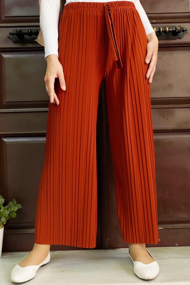 Terra Cotta Hijab Trousers 7853KRMT - 1