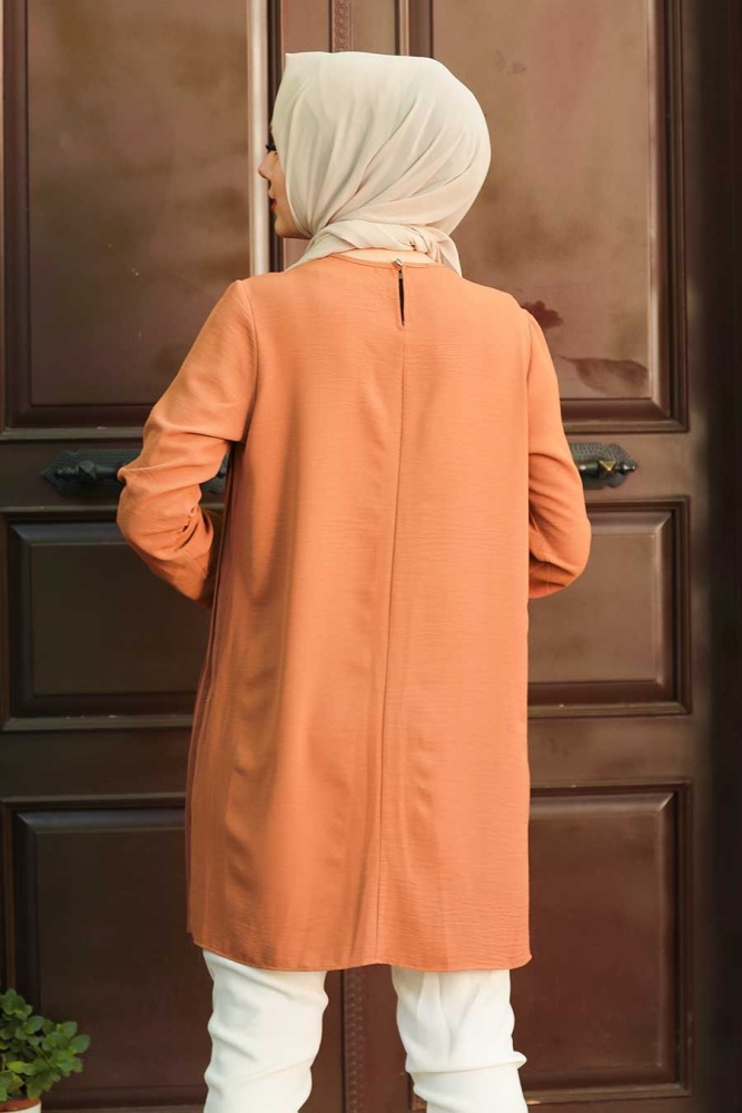 Terra Cotta Hijab Tunic 10346KRMT - 4