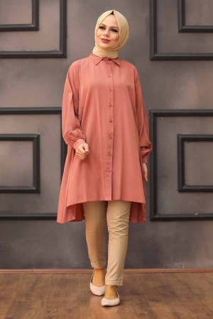 Terra Cotta Hijab Tunic 30011KRMT - 1