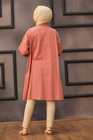 Terra Cotta Hijab Tunic 30011KRMT - 2